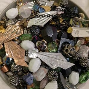 Assorted Vintage Broken Jewelry And Supplies Collection